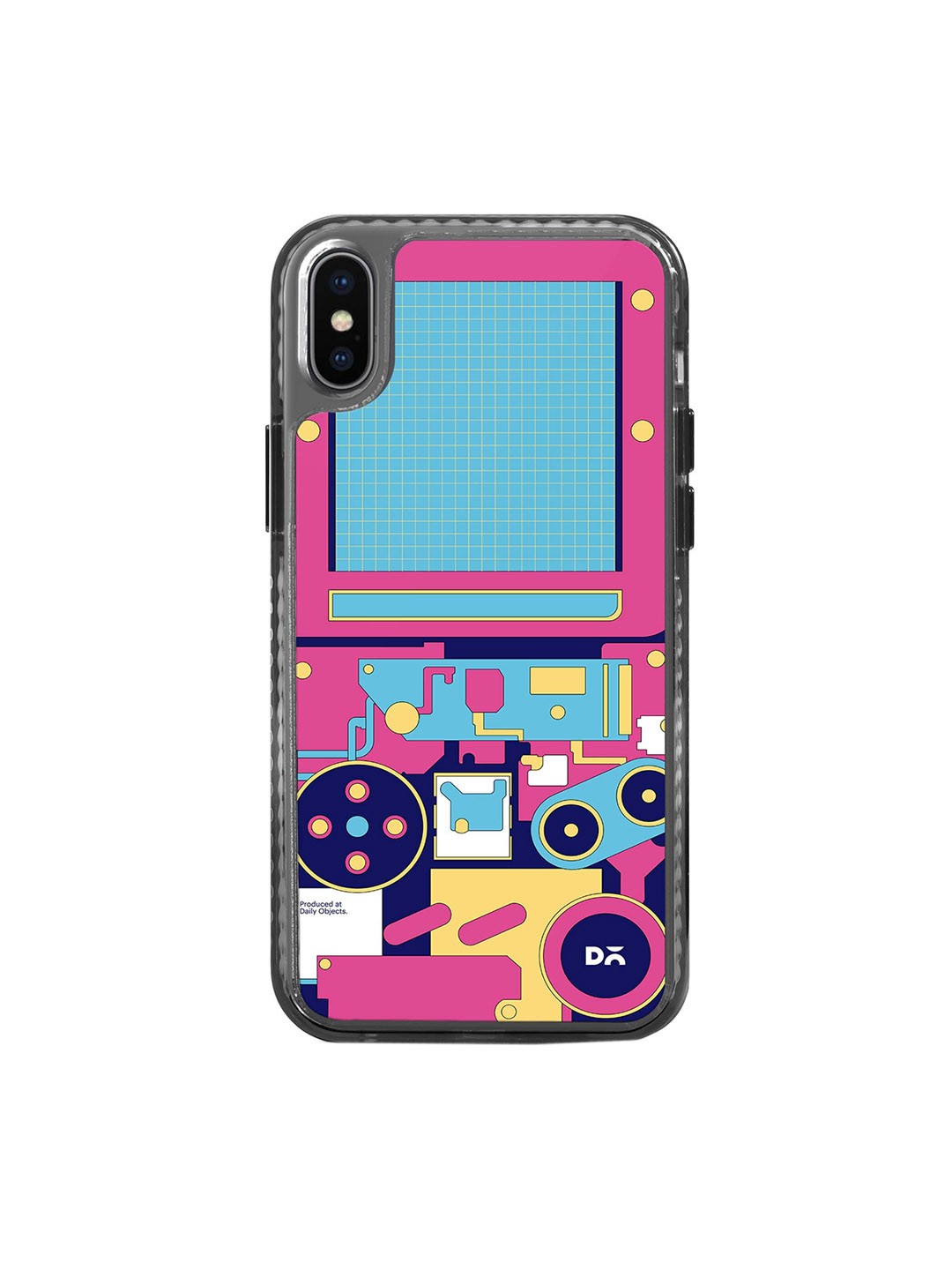 

DailyObjects Geometric Printed iPhone XS Max Phone Back Case, Pink