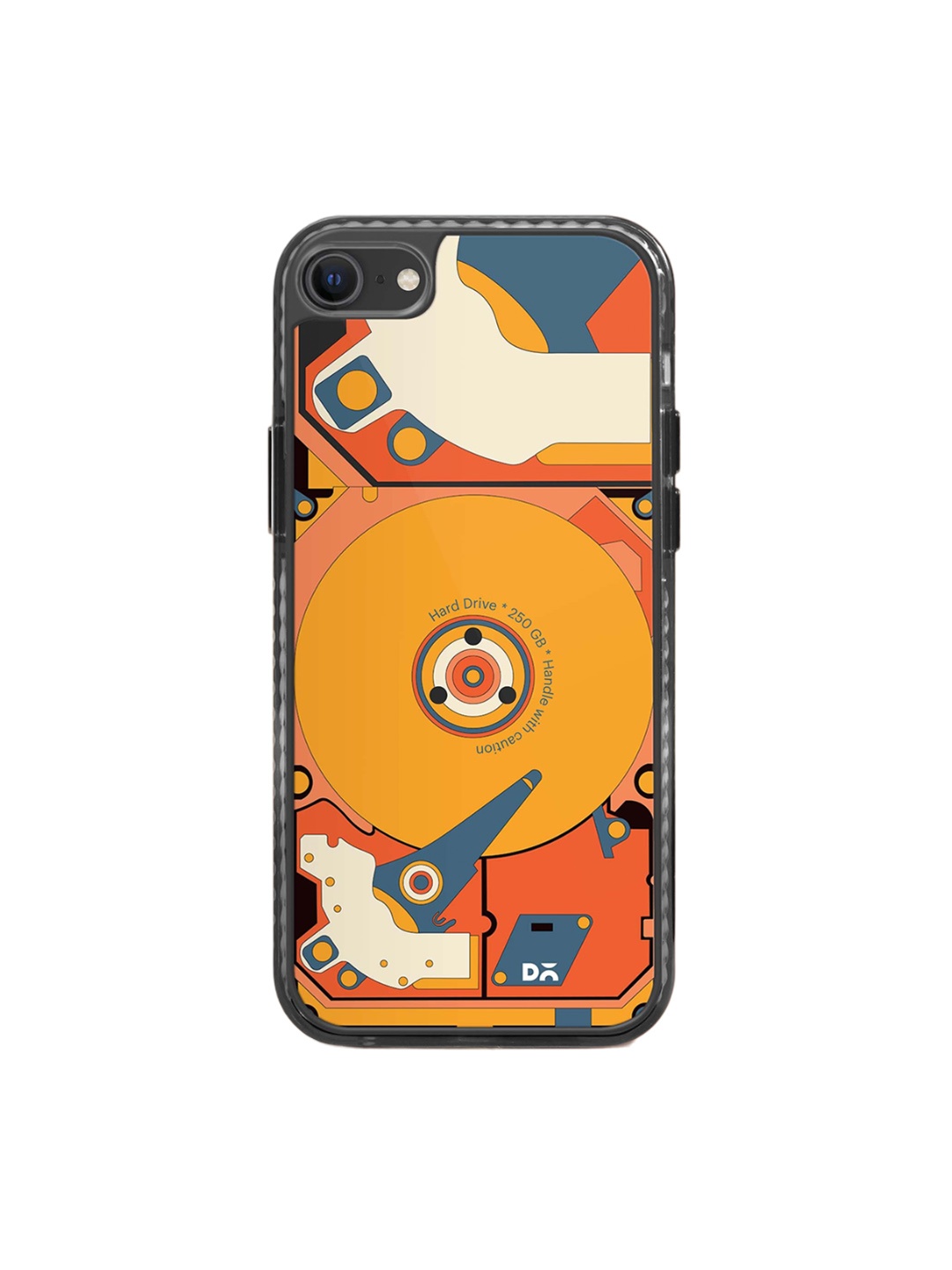 

DailyObjects Quirky Printed Impact resistant iPhone 7 Mobile Case Cover, Orange