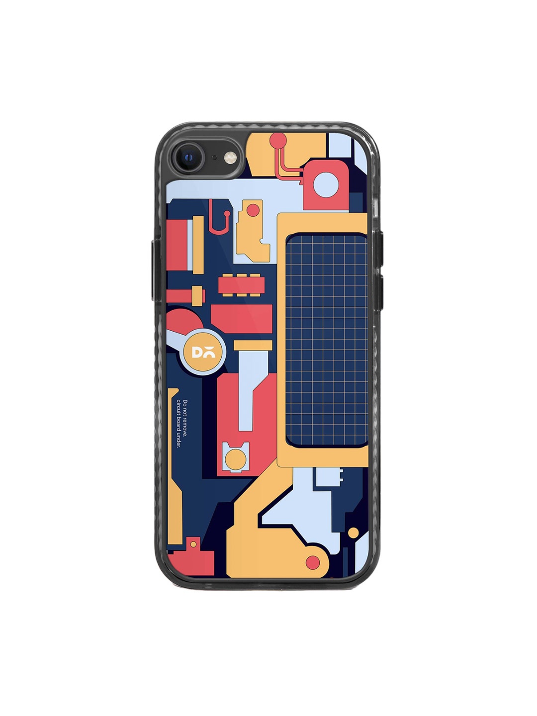 

DailyObjects Quirky Printed Impact resistant iPhone 7 Back Case, Blue