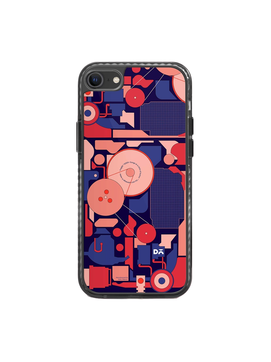 

DailyObjects Quirky Printed Impact Resistant iPhone Se 2020 Phone Back Cover, Coral
