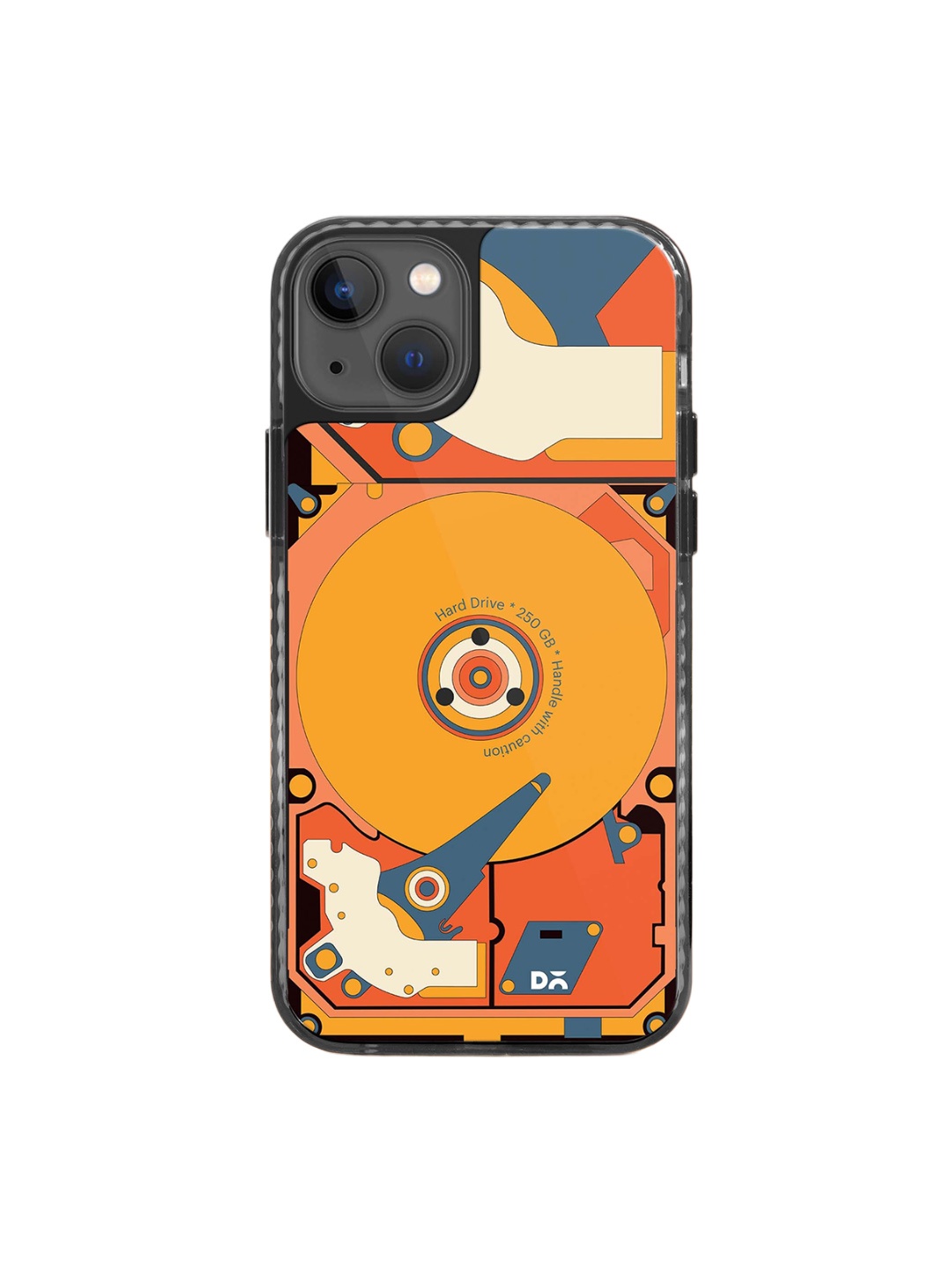 

DailyObjects Quirky Printed iPhone 15 Back Case, Yellow
