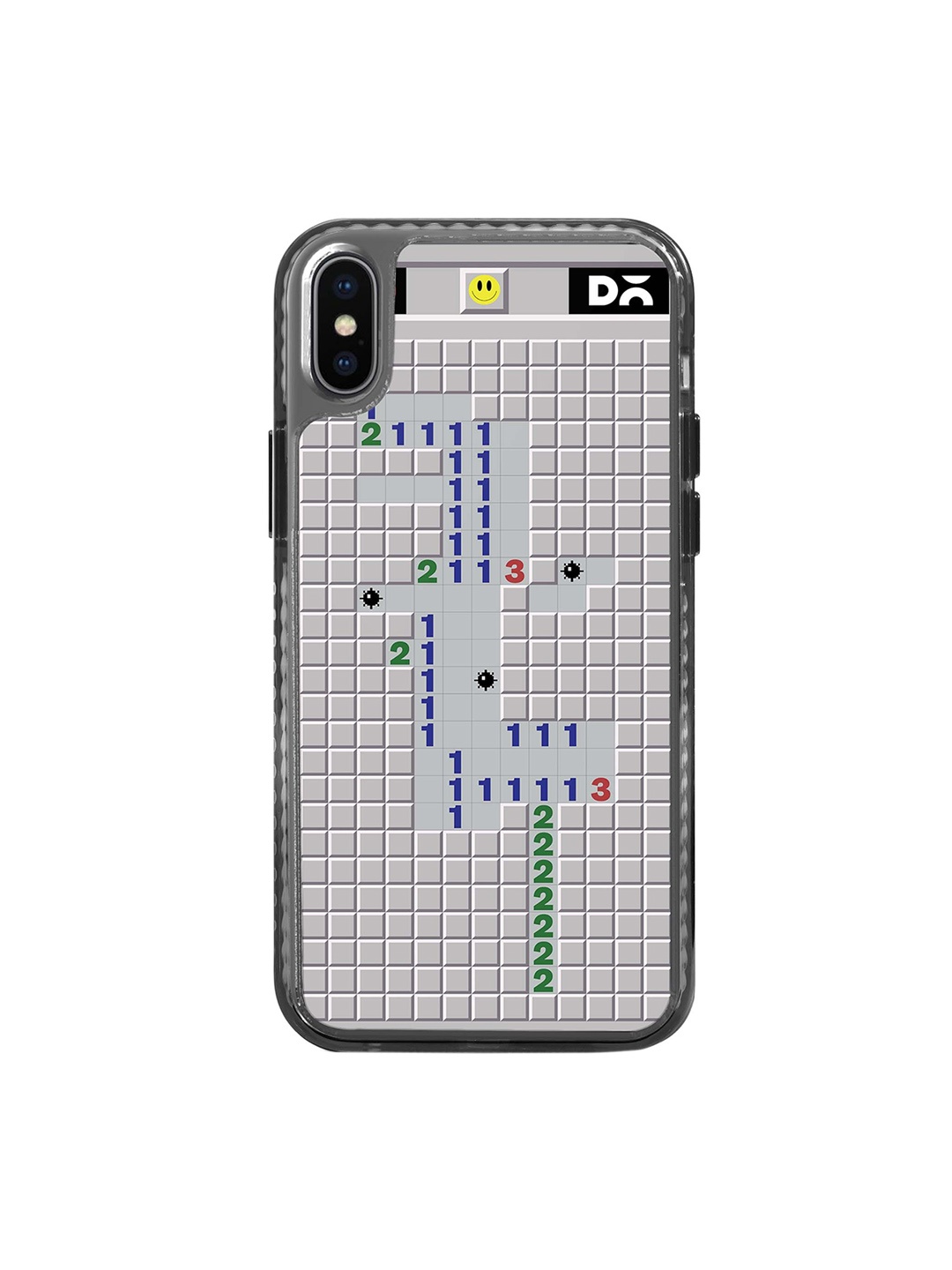 

DailyObjects Printed Impact Resistant iPhone X Phone Back Cover, Grey