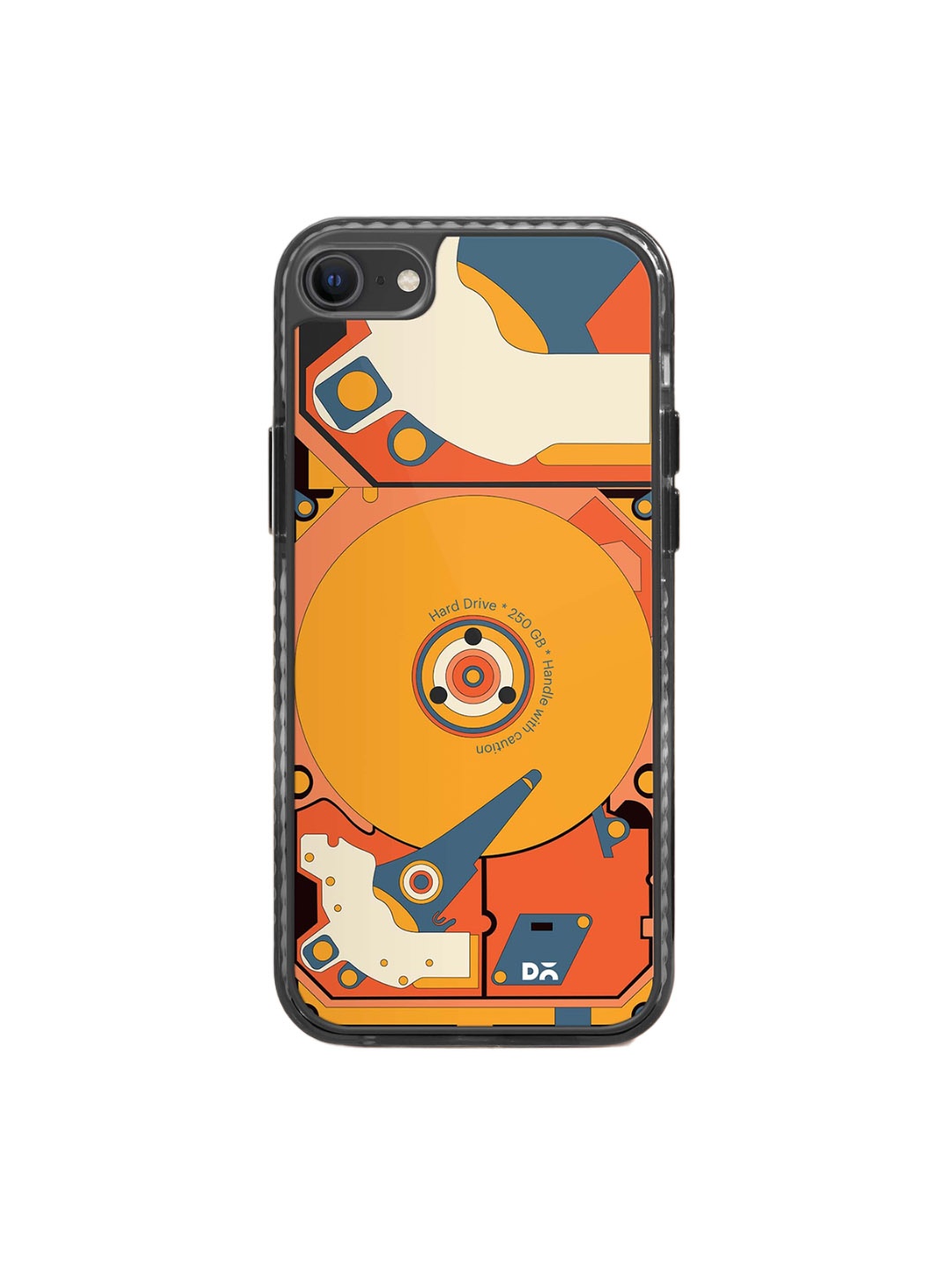 

DailyObjects Printed Impact Resistant iPhone Se 2020 Phone Back Cover, Yellow