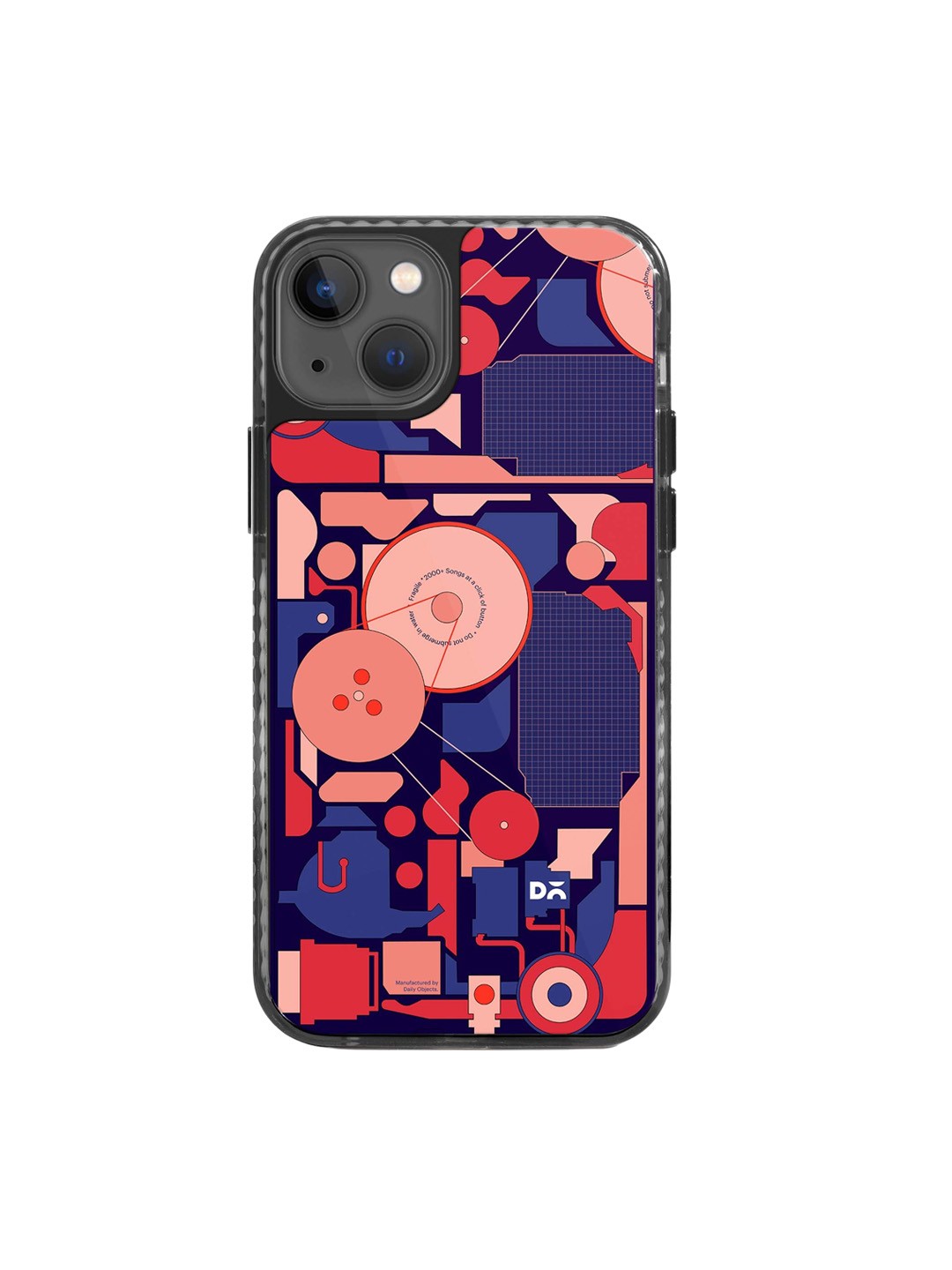 

DailyObjects Printed Impact Resistant iPhone 15 Plus Phone Back Case, Blue