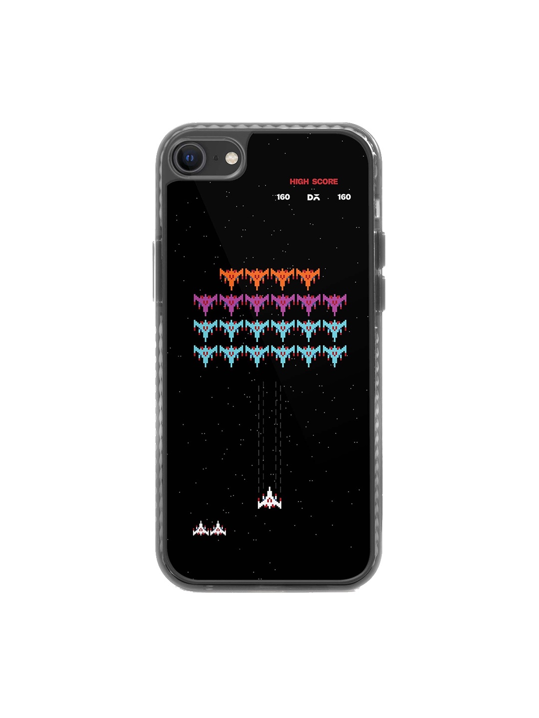 

DailyObjects Quirky Printed iPhone 8 Mobile Cover, Black