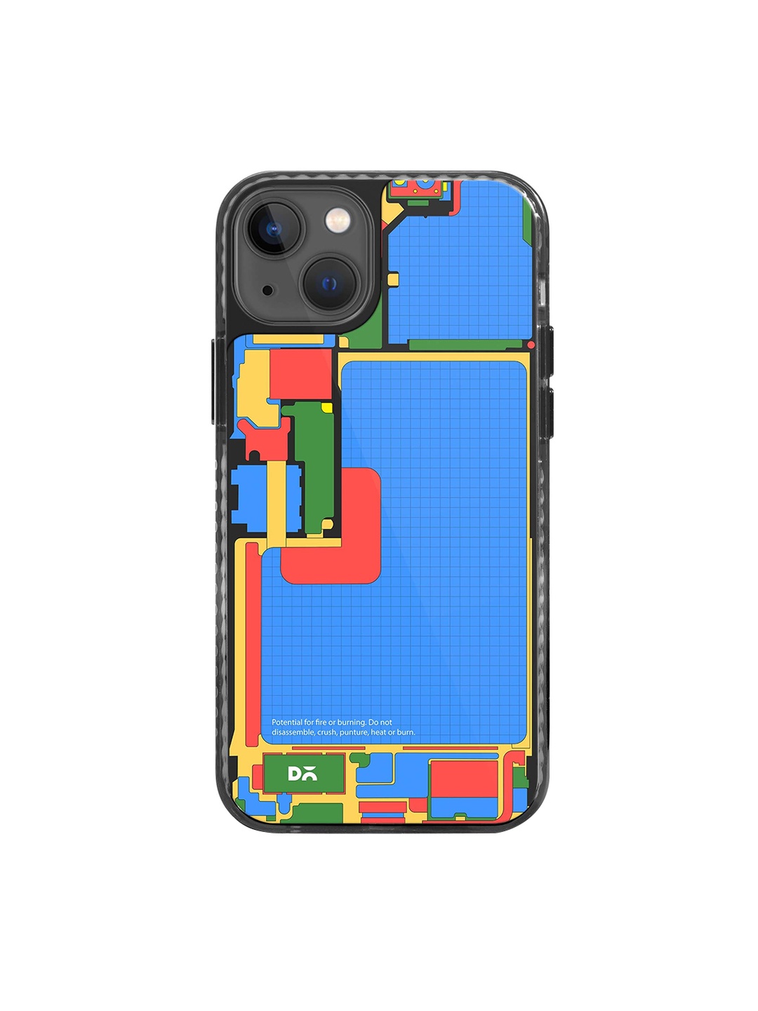 

DailyObjects Printed Impact Resistant iPhone 15 Phone Back Cover, Blue