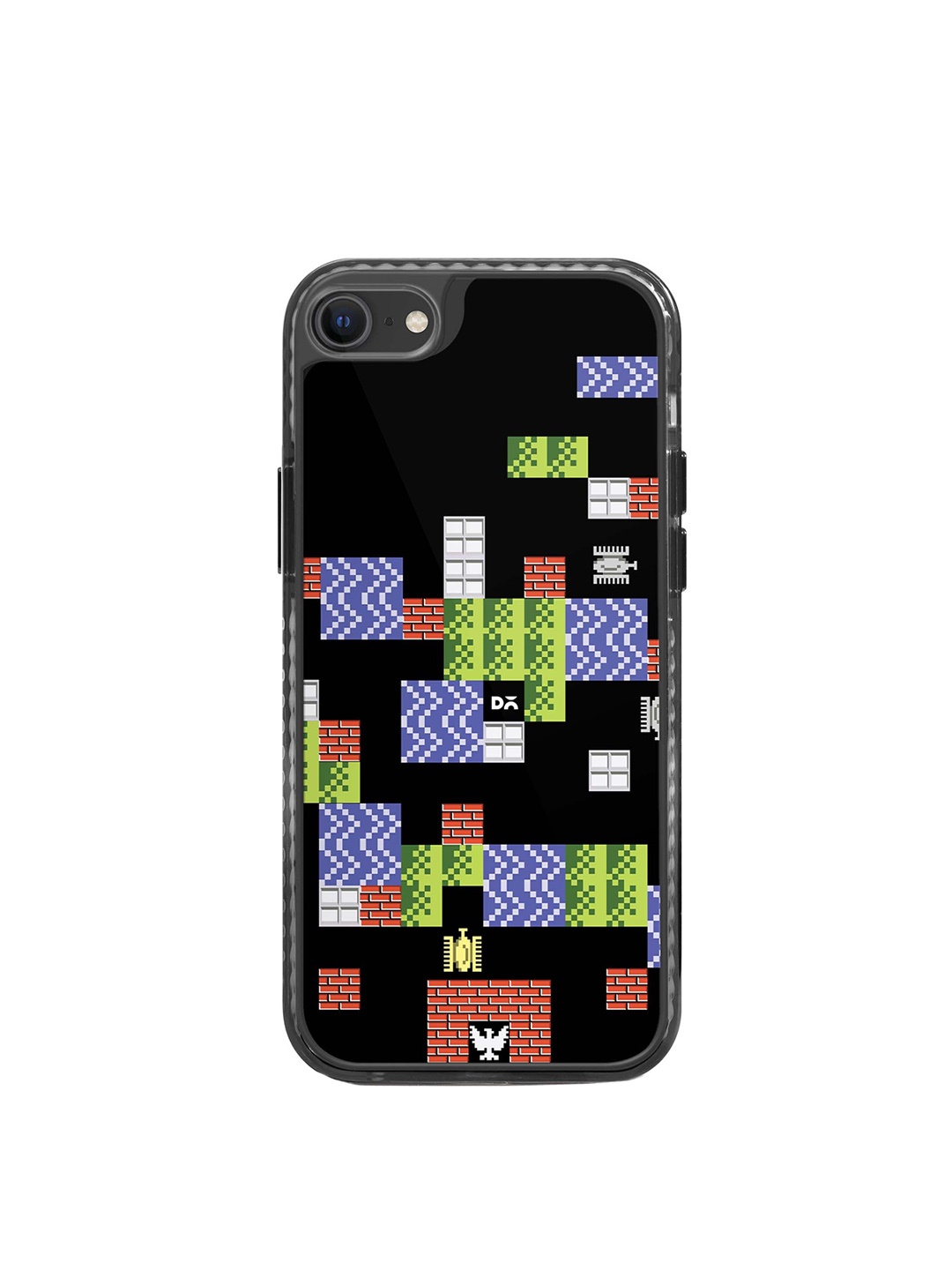 

DailyObjects Quirky Printed iPhone SE 2020 Phone Back Case, Black