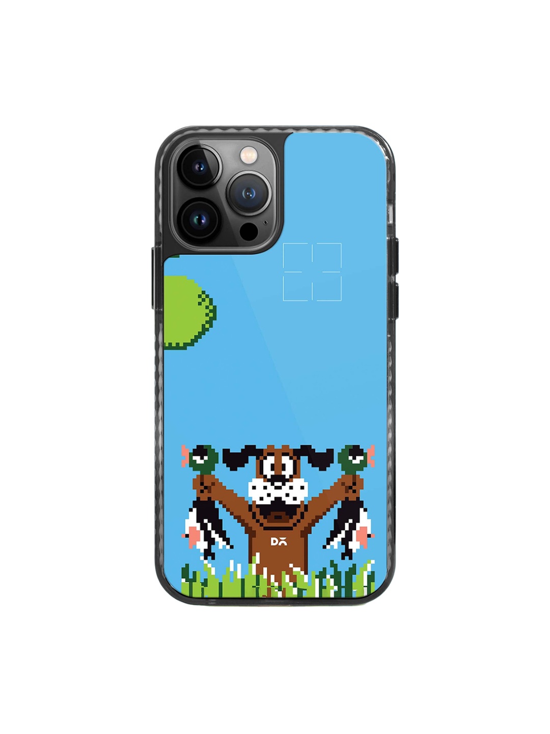 

DailyObjects Quirky Printed iPhone 15 Pro Anti-Friction Case Cover, Blue