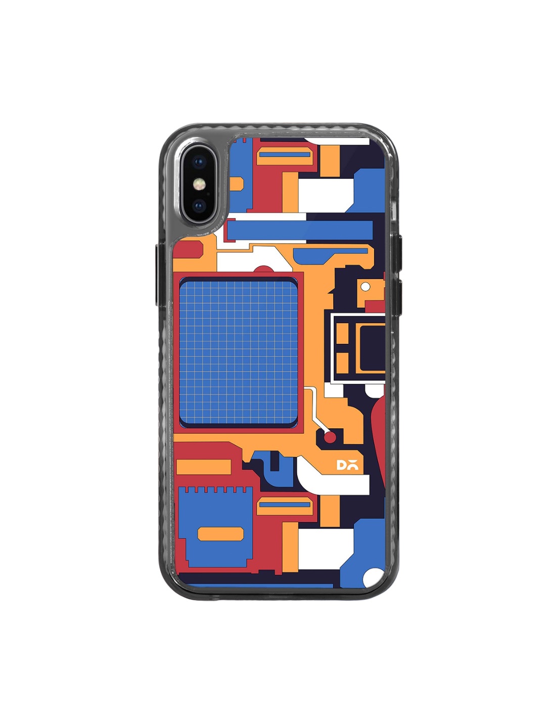 

DailyObjects Printed Apple iPhone Xs Mobile Case Cover, Blue
