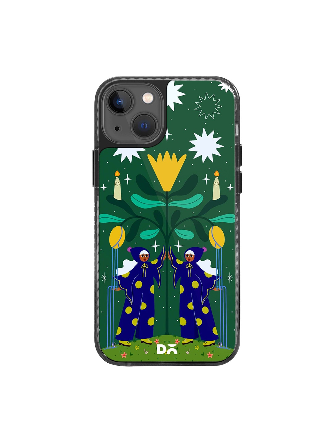 

DailyObjects Printed iPhone 15 Phone Back Case, Green