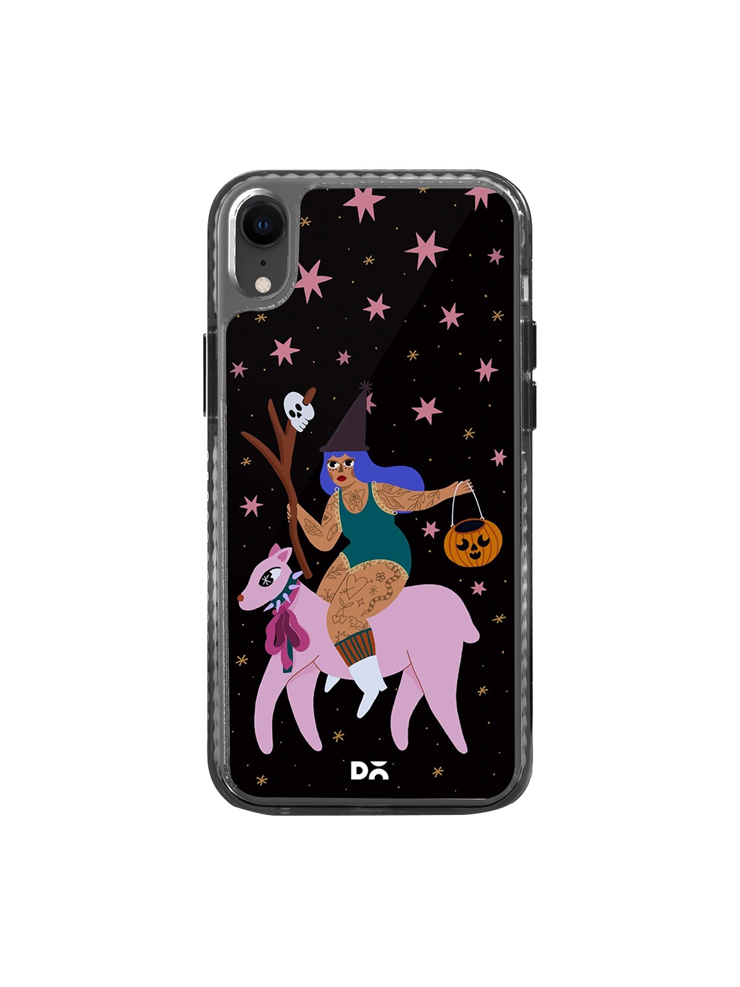 

DailyObjects Printed Apple iPhone Xr Mobile Case Cover, Black