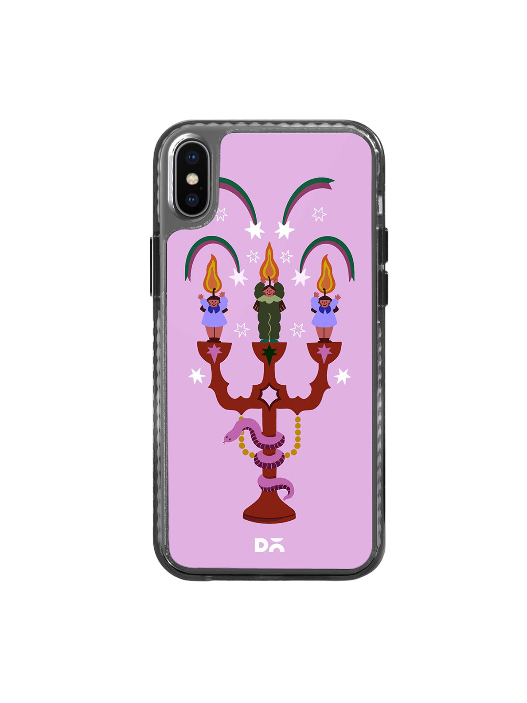 

DailyObjects Printed iPhone XS Phone Back Case, Pink