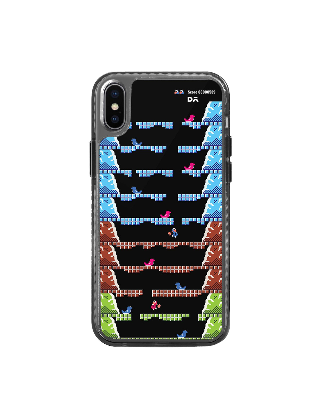 

DailyObjects Printed iPhone X Mobile Case Cover, Black