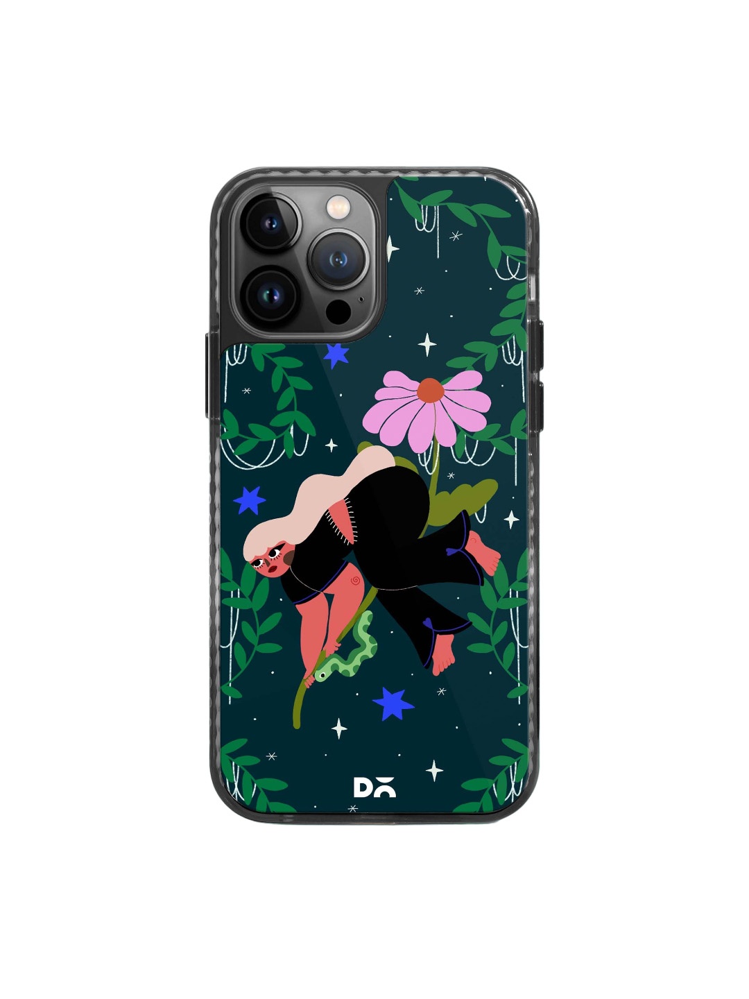 

DailyObjects Printed Impact Resistant iPhone 15 Pro Phone Back Cover, Teal