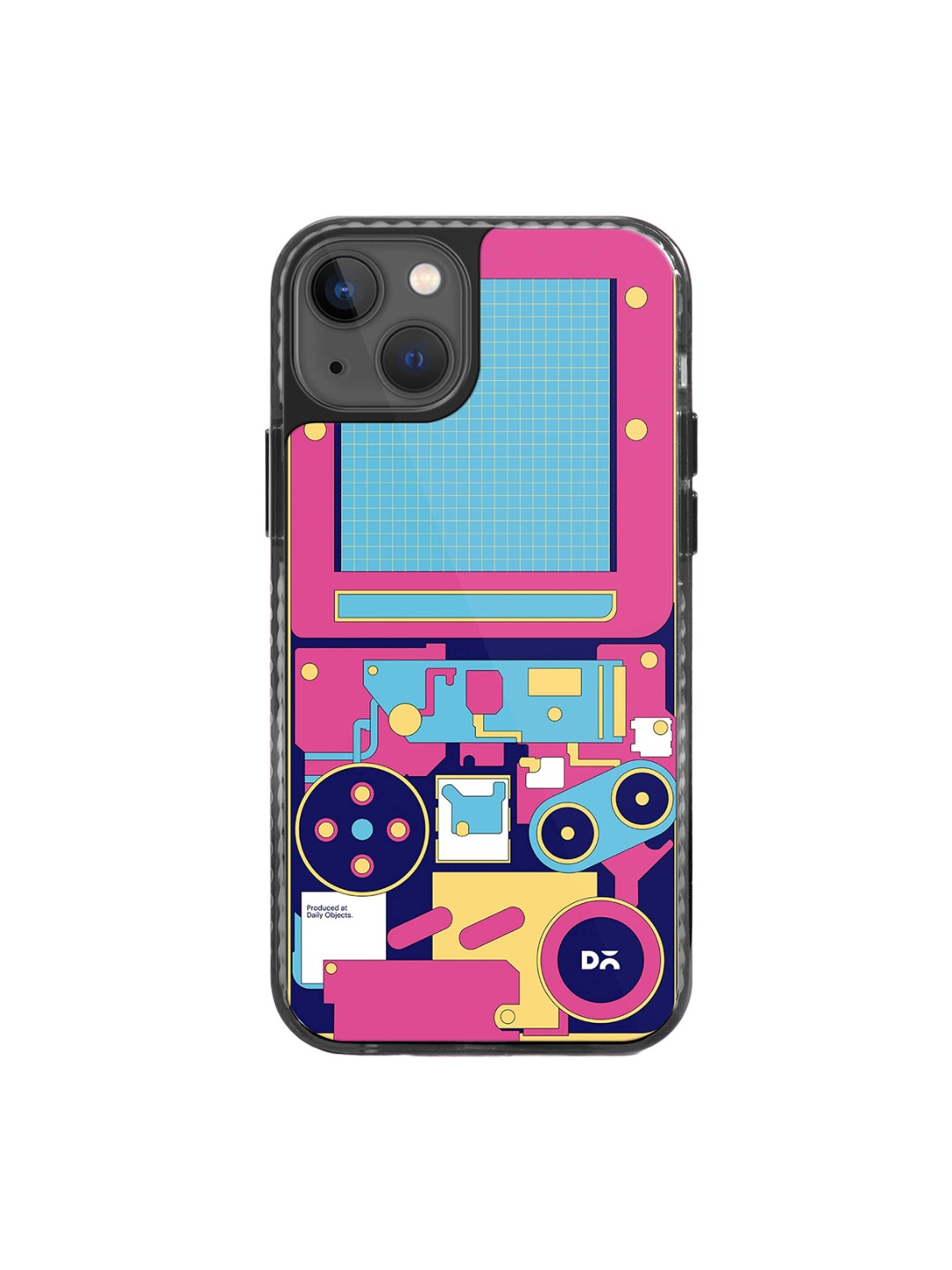 

DailyObjects Printed Impact Resistant iPhone 15 Case Cover, Pink