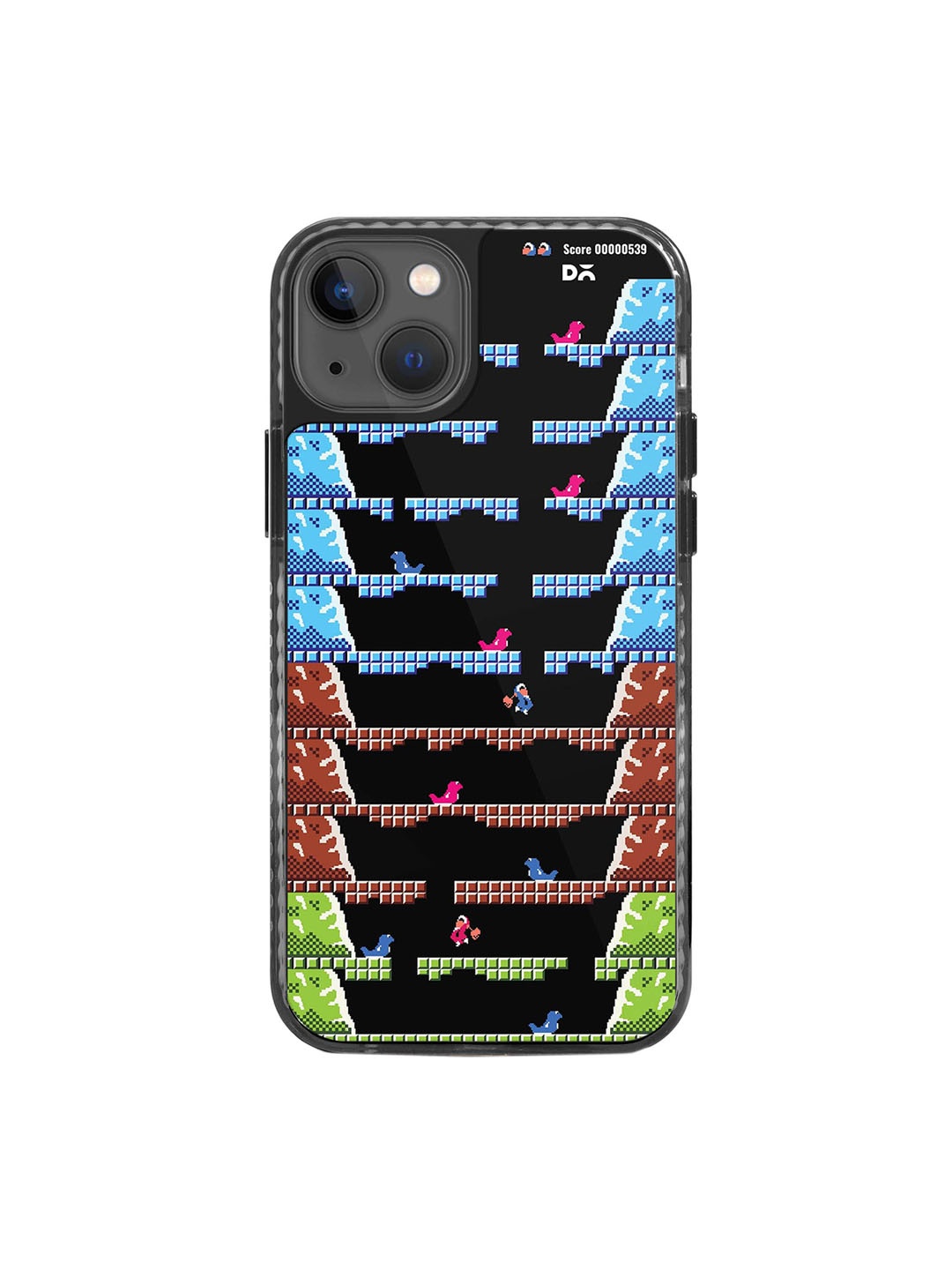 

DailyObjects Ice Climber Printed iPhone 15 Back Case, Black