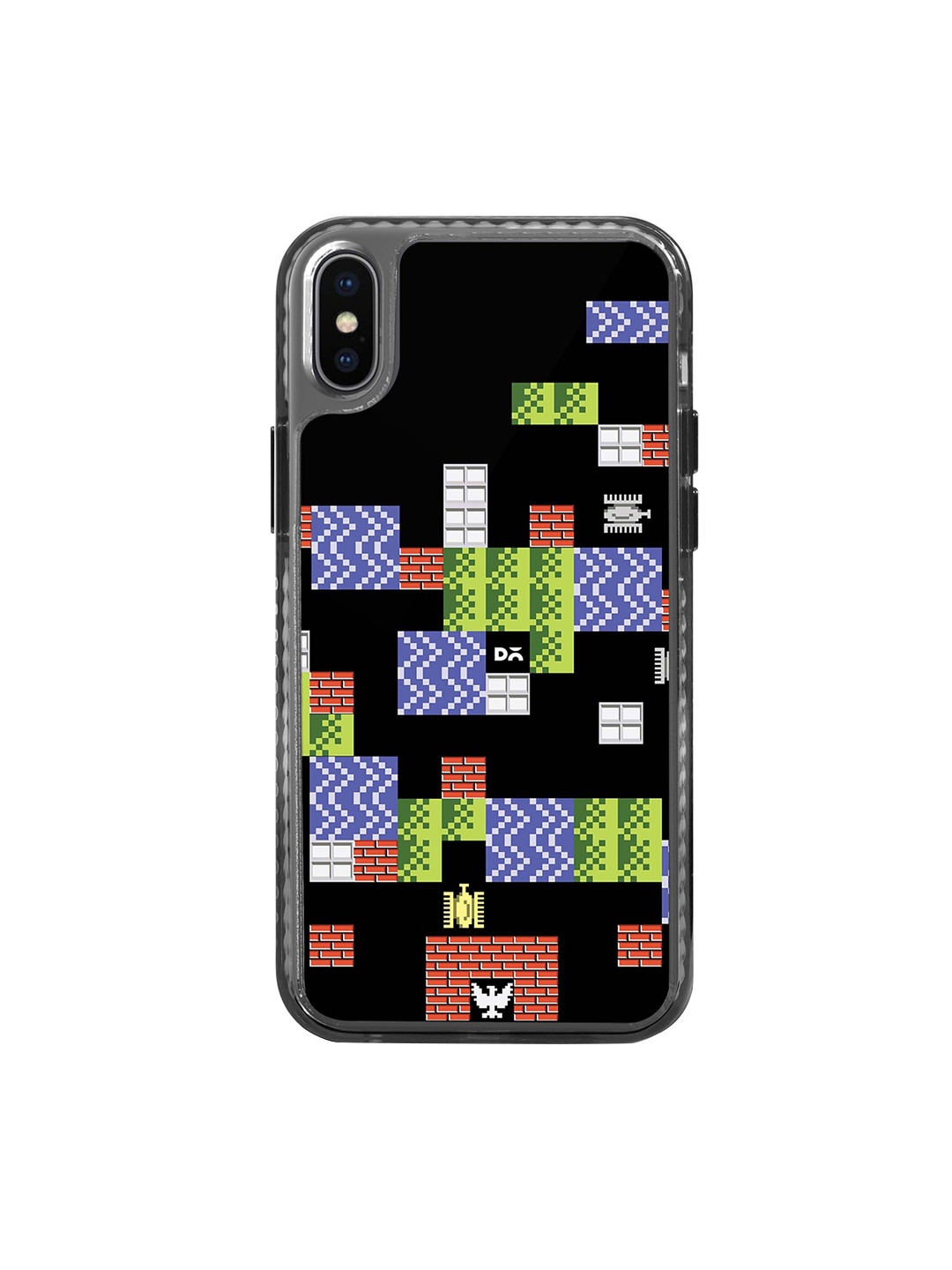 

DailyObjects Printed iPhone X Back Case, Black