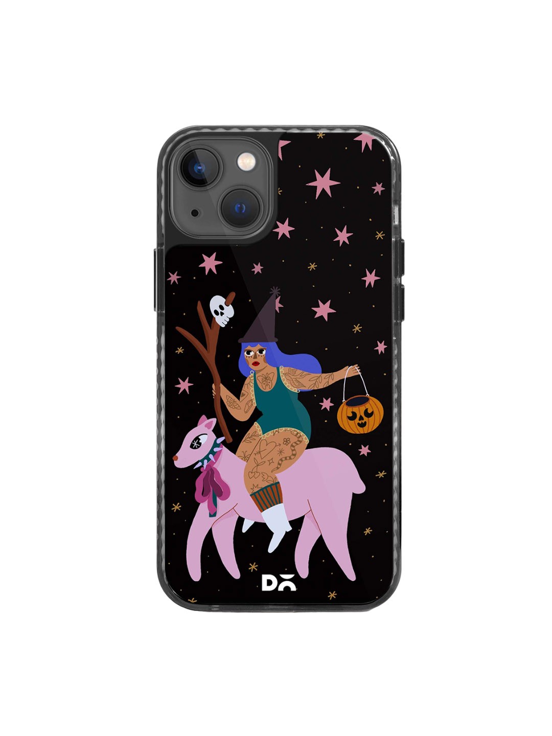 

DailyObjects Printed iPhone 15 Plus Phone Back Case, Black