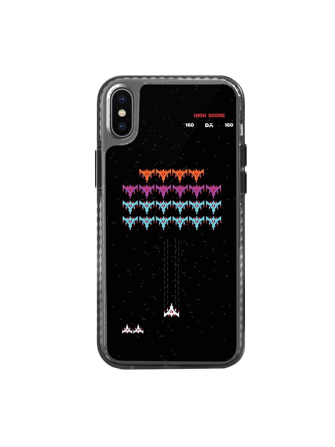

DailyObjects Printed iPhone X Case Cover, Black