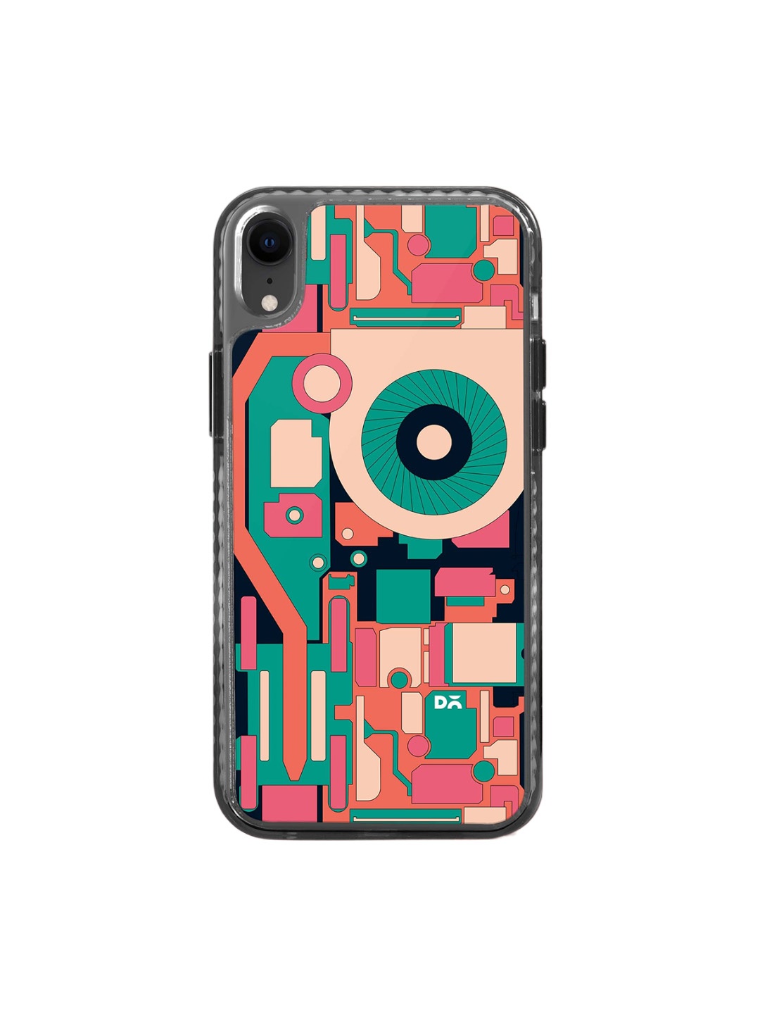 

DailyObjects Abstract Printed iPhone Xr Case Cover, Pink
