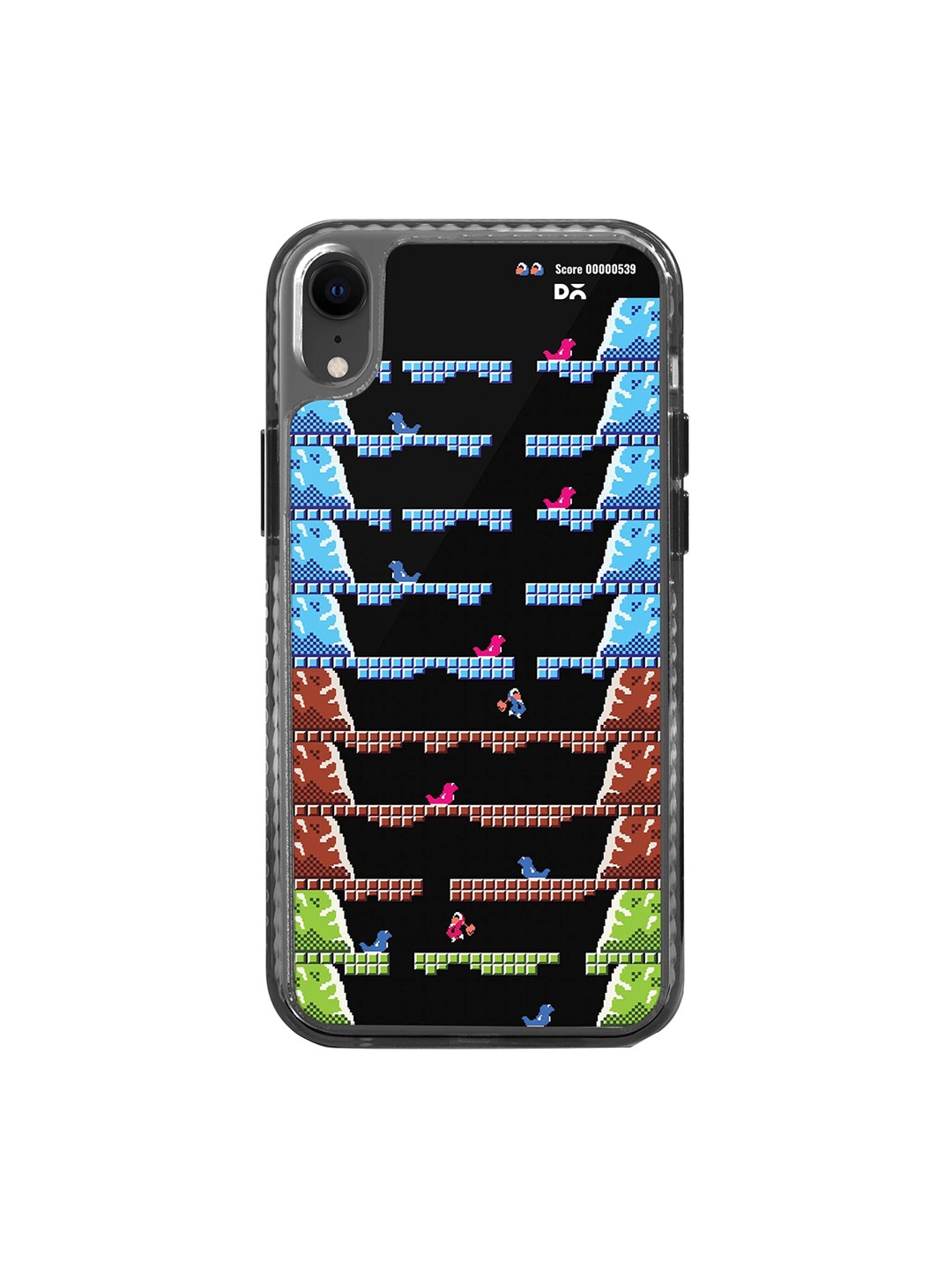 

DailyObjects Abstract Printed iPhone XR Phone Back Case, Black