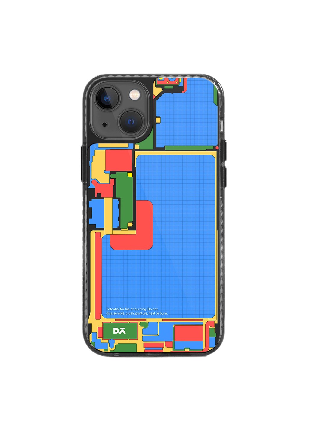 

DailyObjects Printed Impact Resistant iPhone 15 Plus Phone Back Cover, Blue