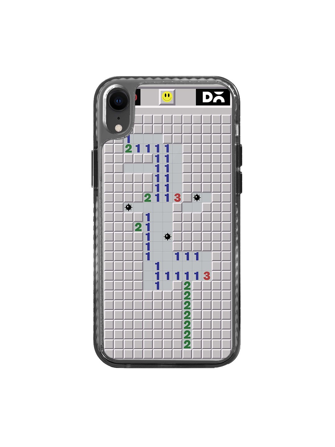 

DailyObjects Geometric Printed Impact Resistant iPhone XR Back Case, Grey