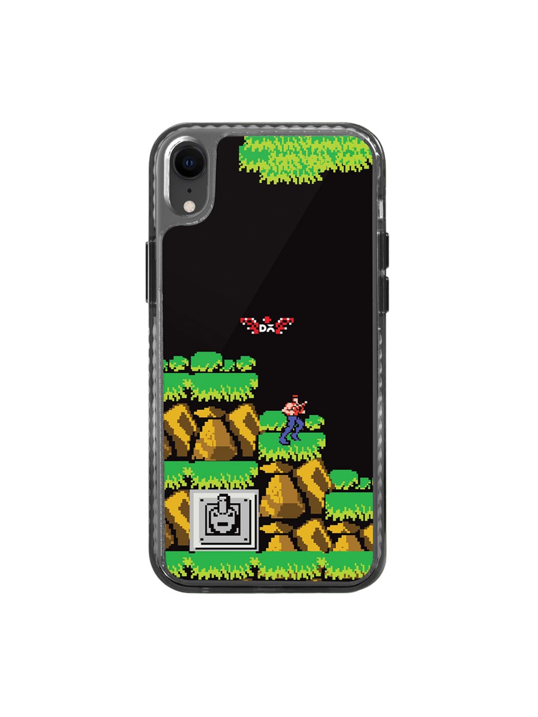 

DailyObjects Quirky Printed Impact Resistant iPhone XR Phone Back Cover, Black