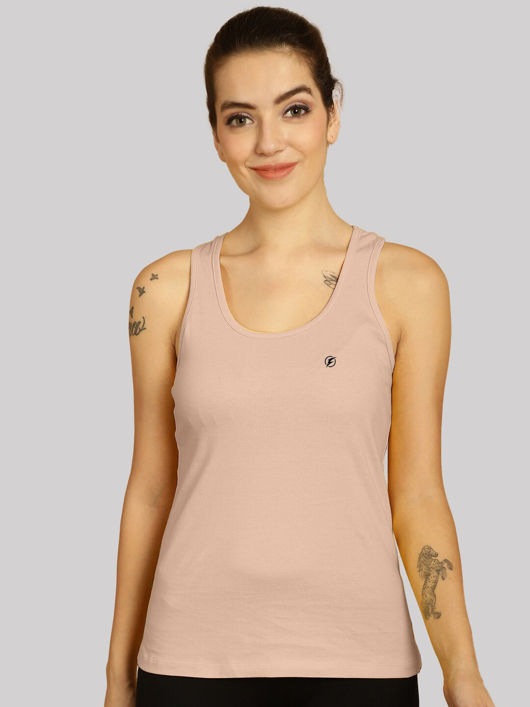

Friskers Scoop Neck Sleeveless Tank Top, Coral
