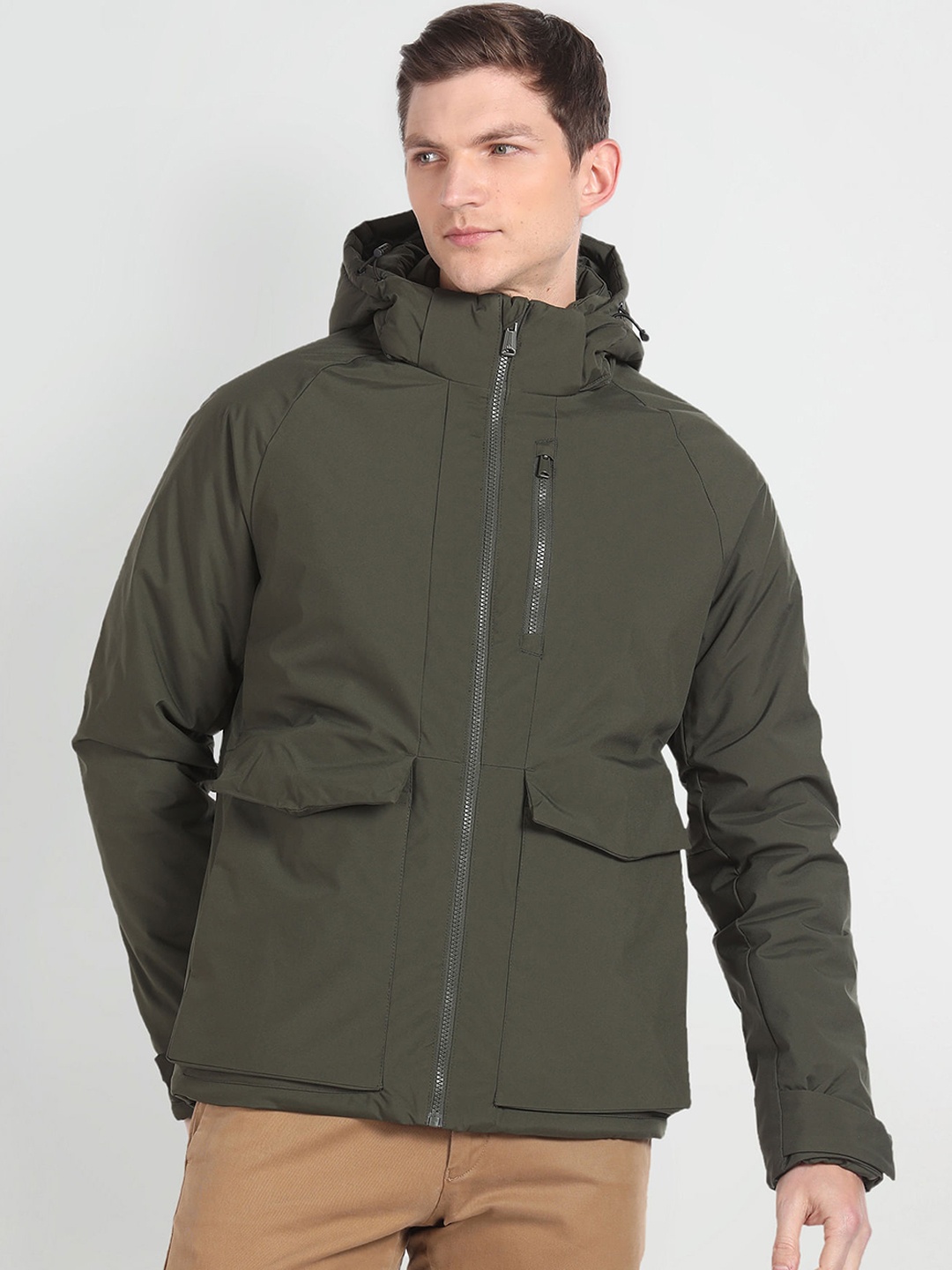 

Arrow Sport Detachable Hooded Tailored Jacket, Green