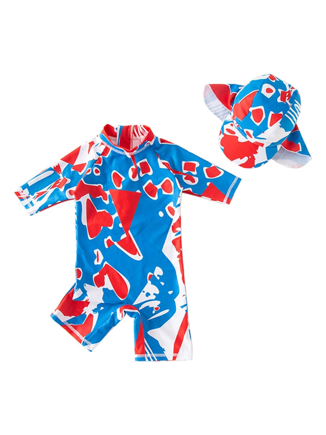 

StyleCast Boys Blue Printed Bodysuit With Cap