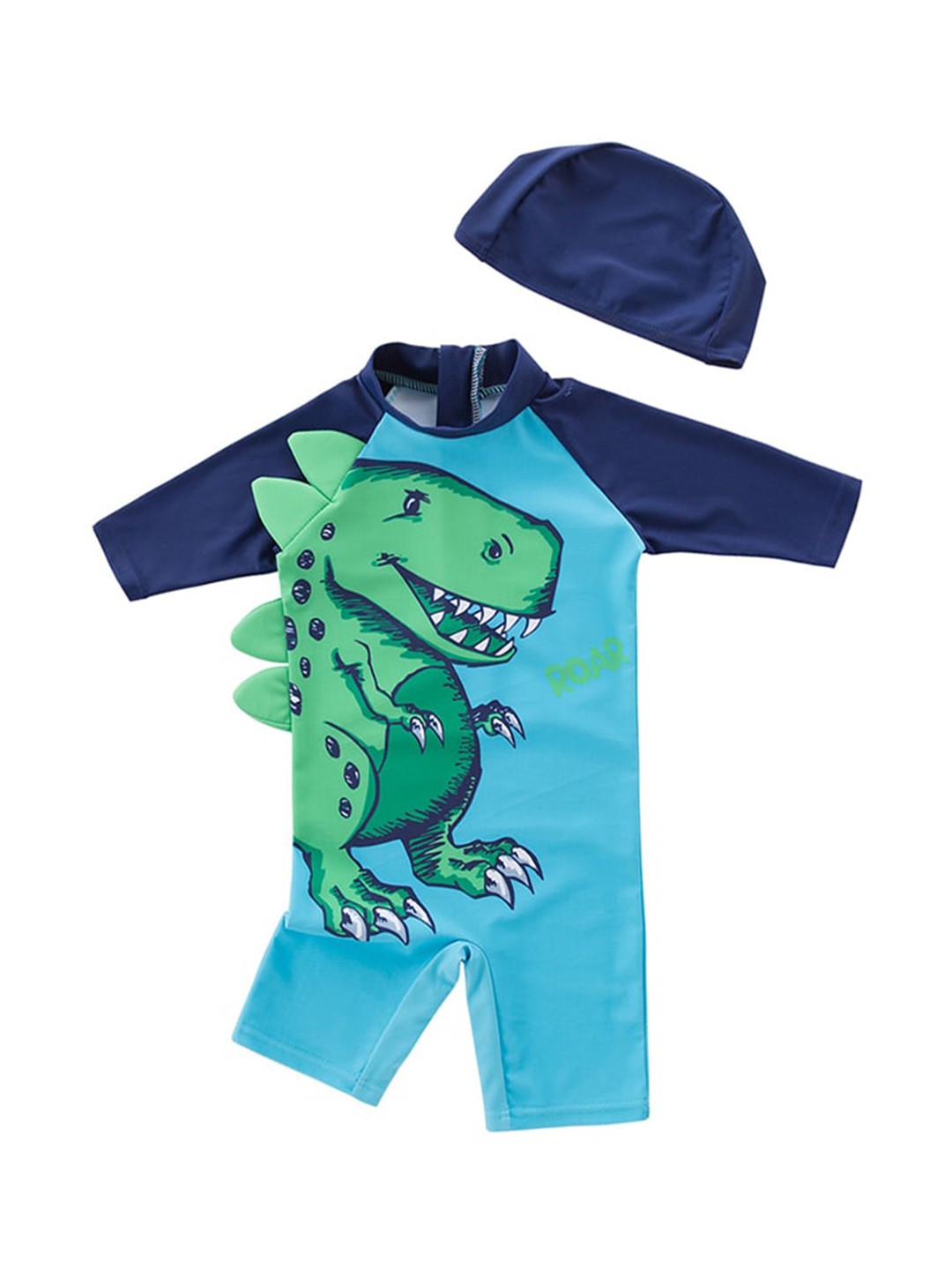 

StyleCast Boys Blue Printed Bodysuit With Cap