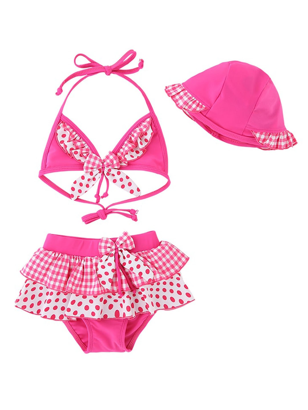 

StyleCast Girls Pink Printed Swim Bikini Set