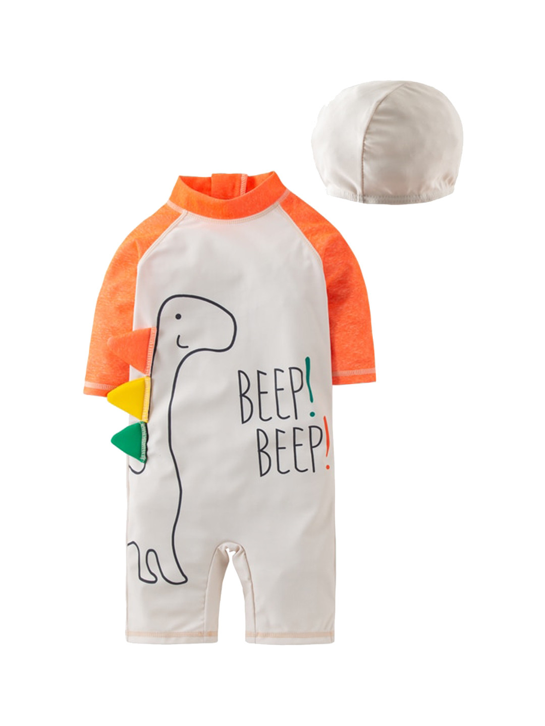 

StyleCast Infant Boys Orange Printed Swim Legsuit