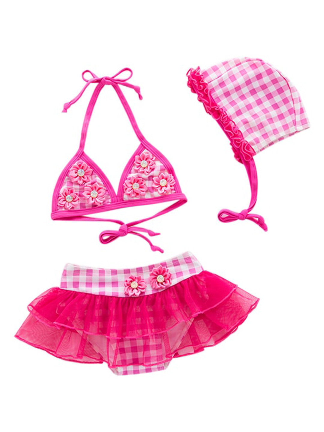 

StyleCast Girls Pink Printed Swim Bikini Set