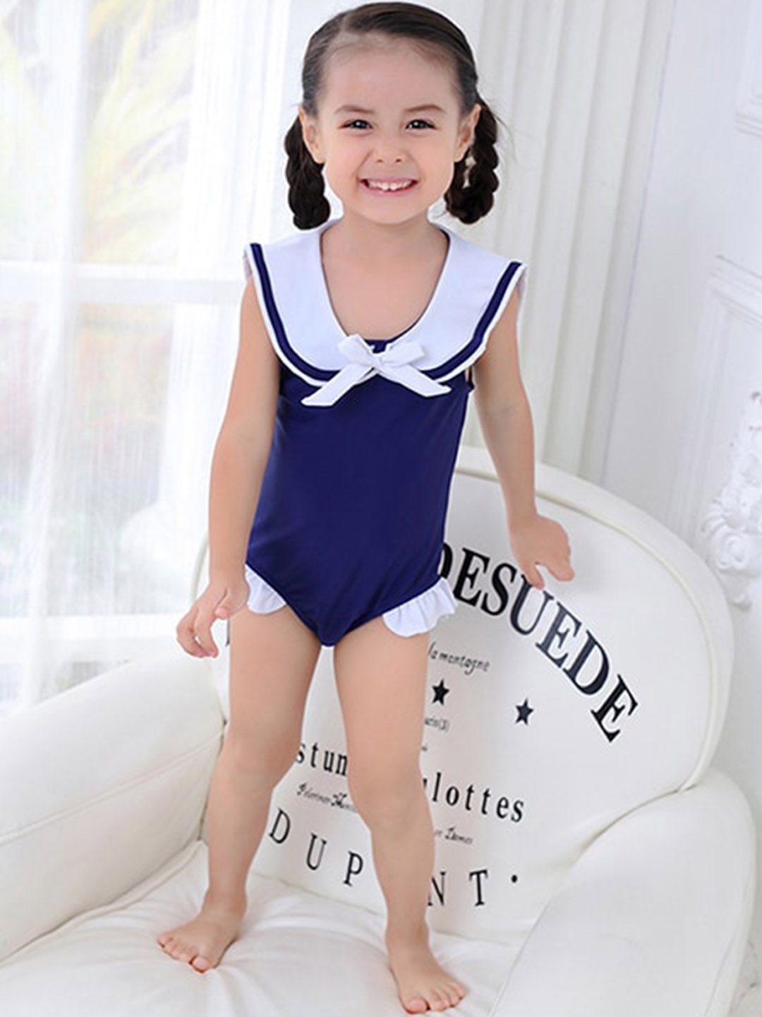 

StyleCast Girls Blue Swimming Dress