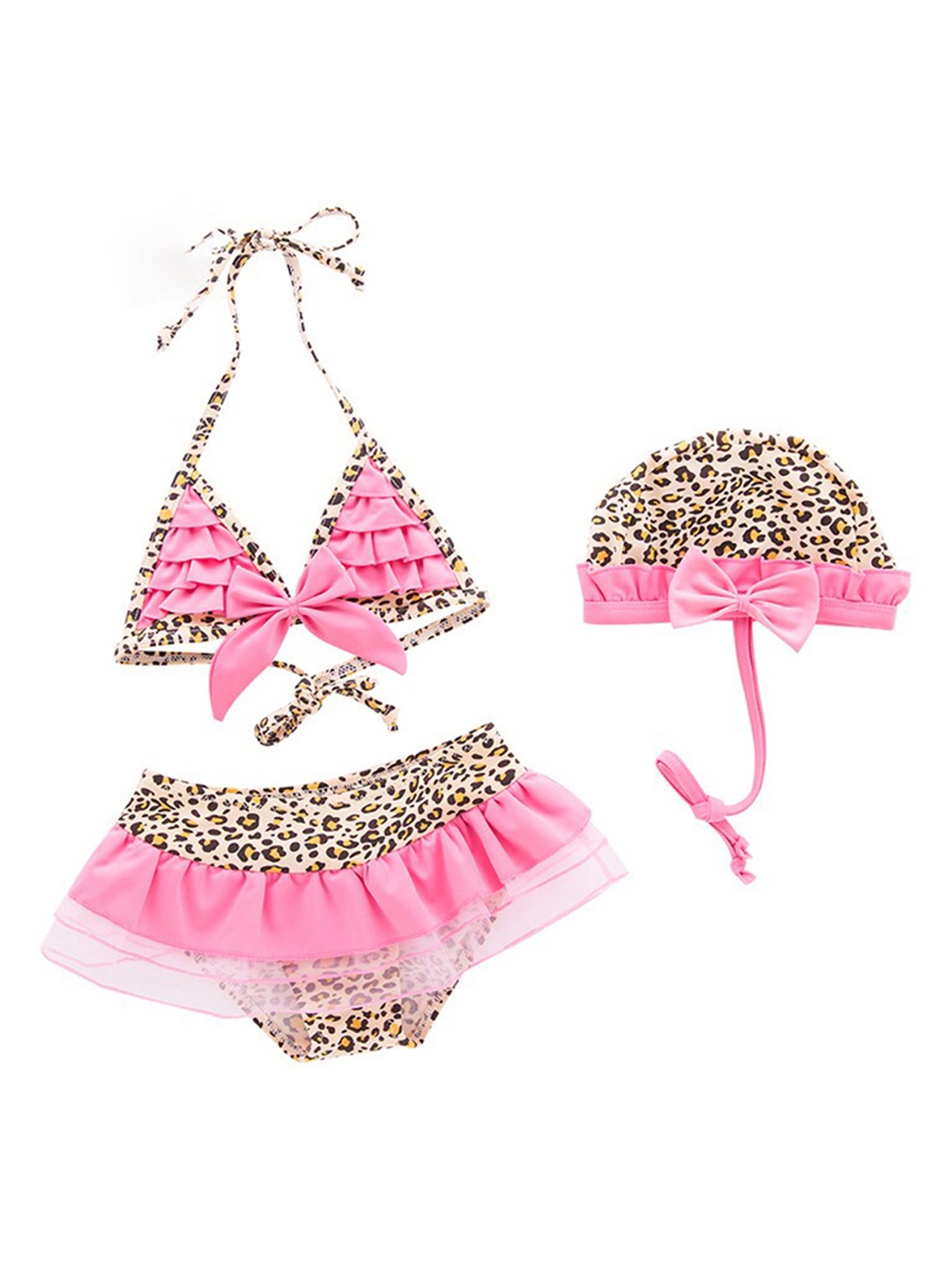 

StyleCast Girls Pink Printed Swim Bikini Set