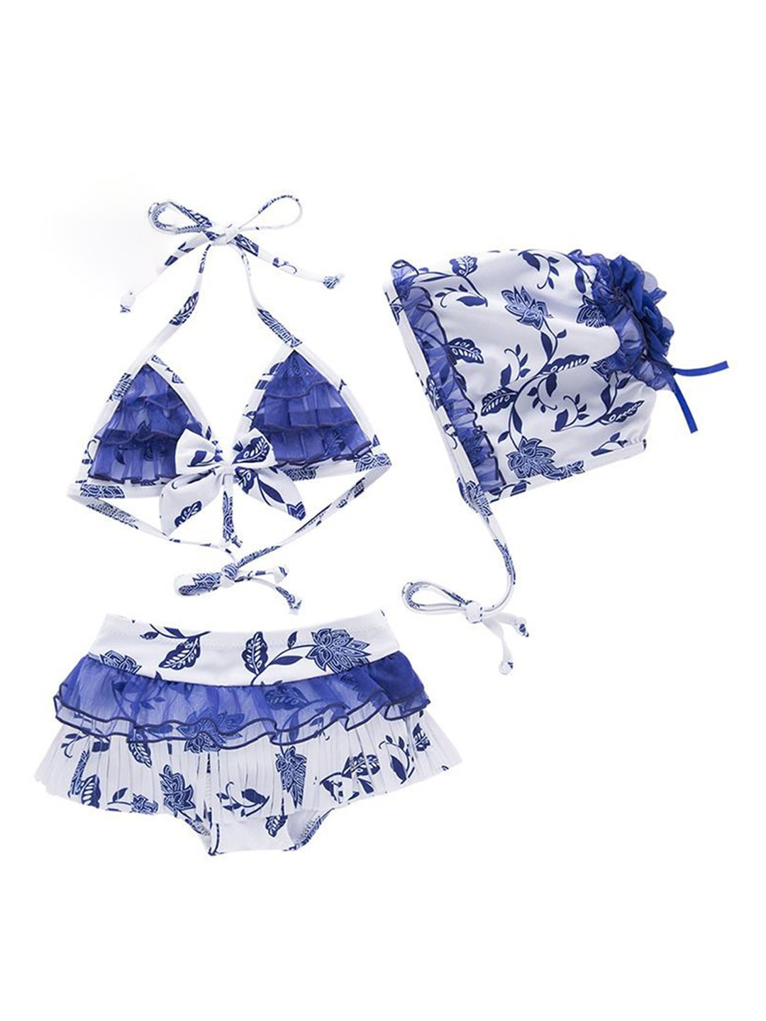 

StyleCast Blue Infant Girls Printed Swim Bikini Set