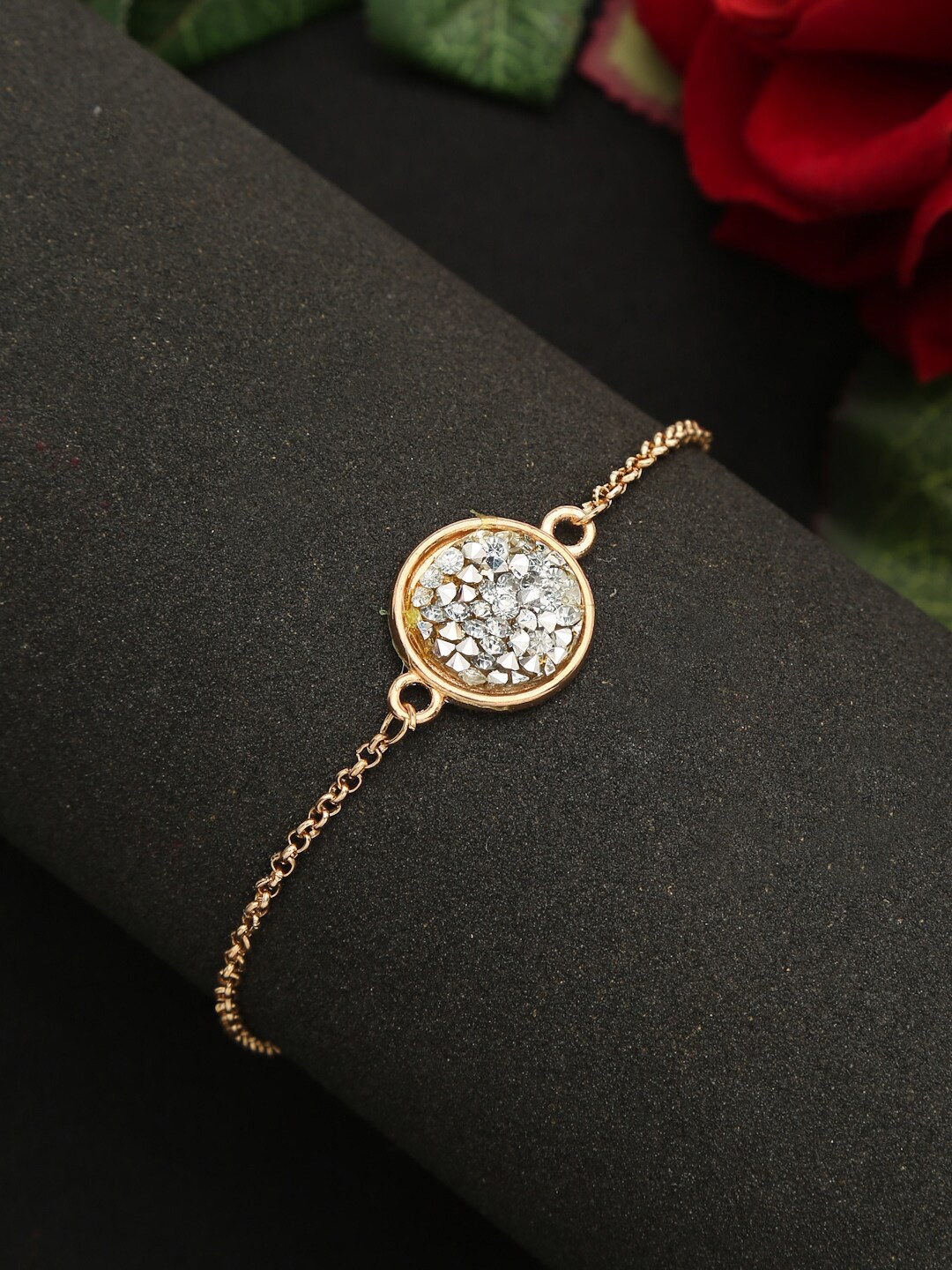 

YouBella Gold-Plated Stone-Studded Bracelet