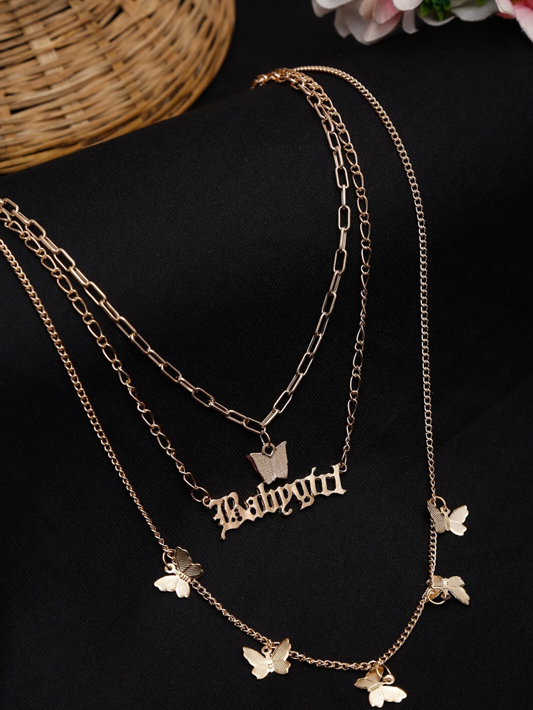 

YouBella Women Gold Plated Layered Necklace