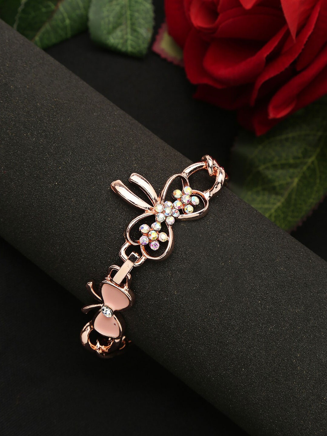 

YouBella Gold-Plated Stone Studded Charm Bracelet