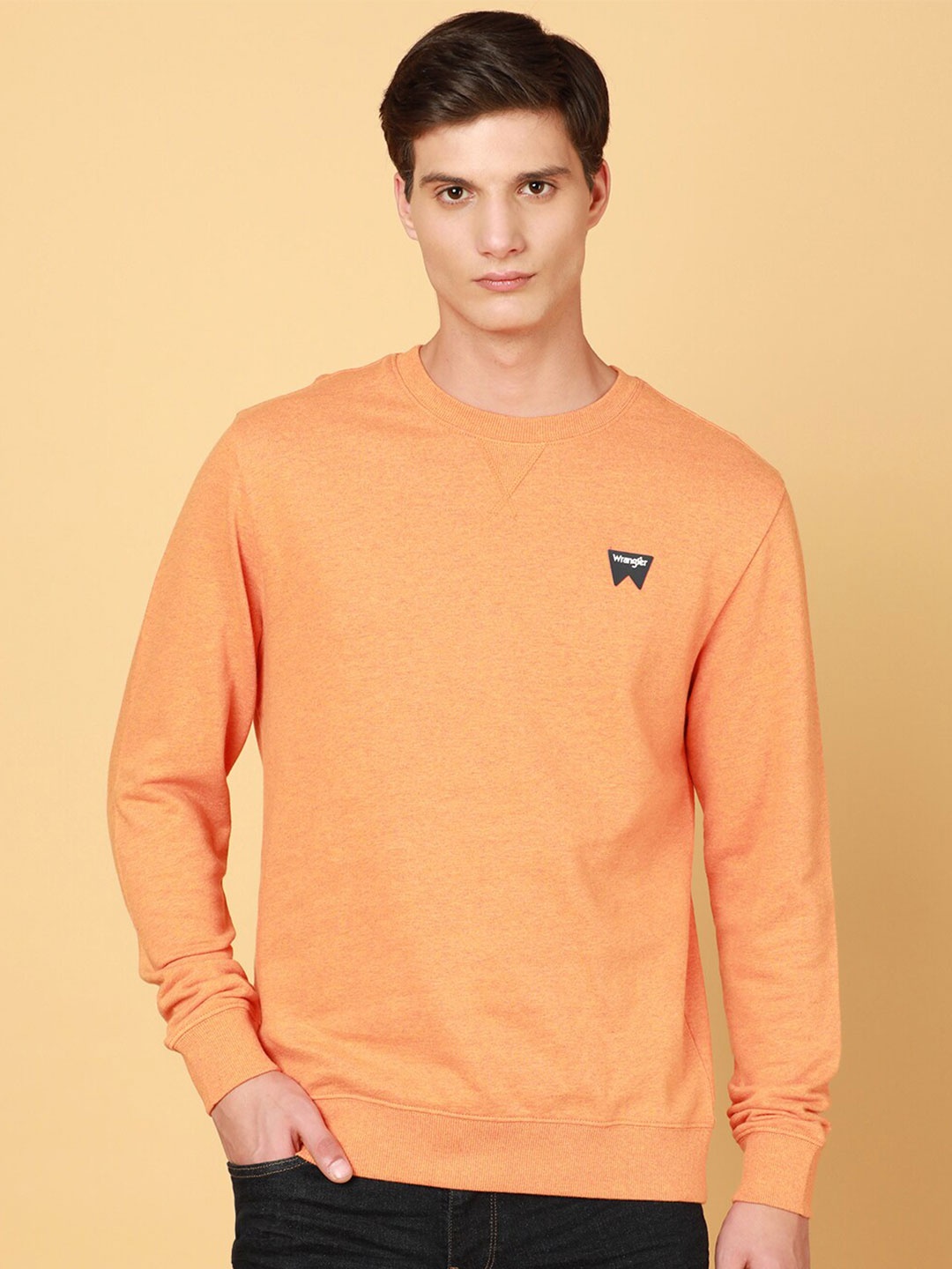 

Wrangler Round Neck Sweatshirt, Orange