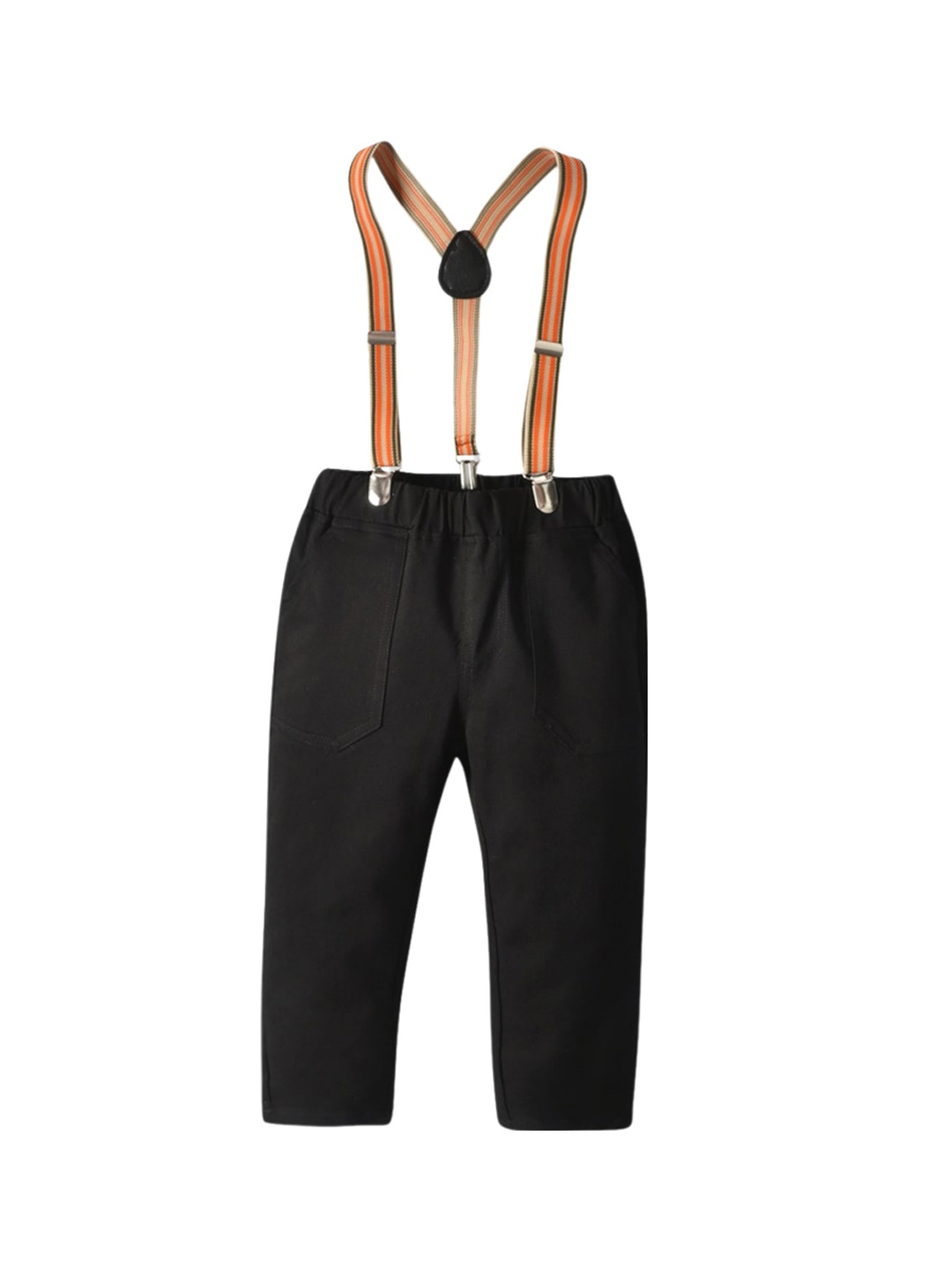 

StyleCast Boys Slim Fit High-Rise Cotton Trousers, Black