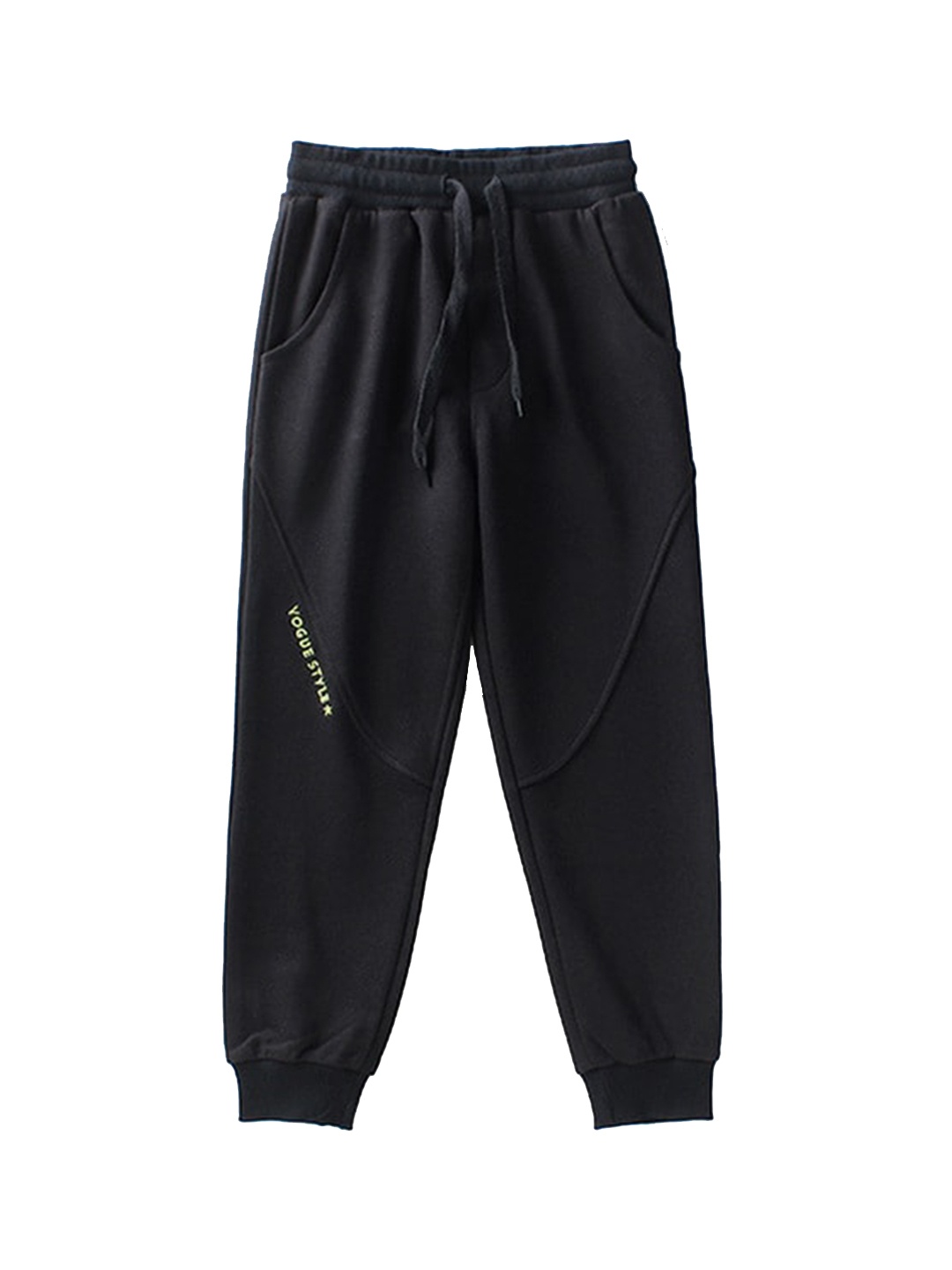 

StyleCast Boys Black Slim Fit Mid-Rise Joggers