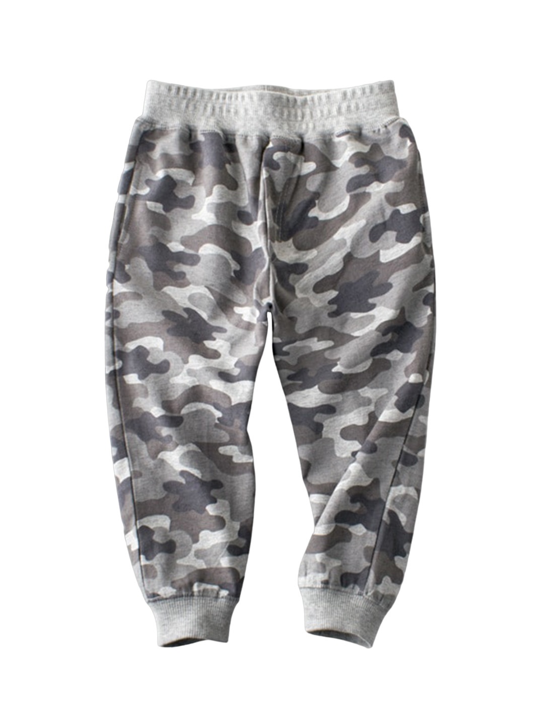 

StyleCast Boys Grey Camouflage Printed Slim Fit Easy Wash Joggers