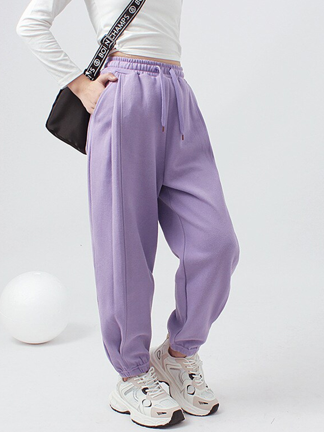 

StyleCast Girls Slim Fit Easy Wash Joggers, Purple