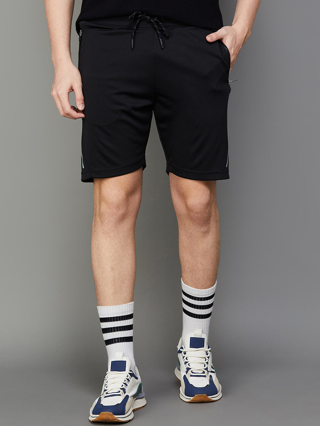 

Fame Forever by Lifestyle Men Mid Rise Sports Shorts, Black