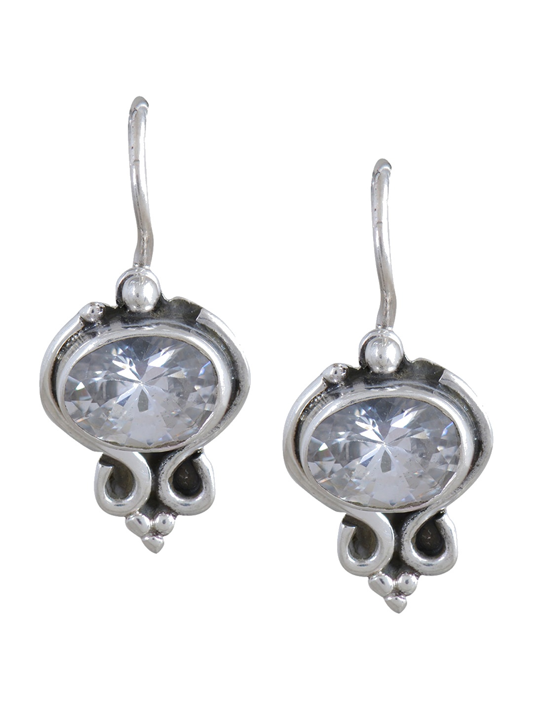 

Silverwala 925 Silver Contemporary Drop Earrings