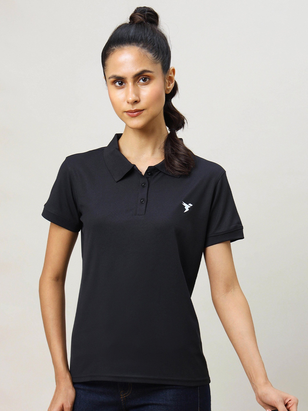 

Technosport Polo Collar Antimicrobial Slim Fit T-shirt, Navy blue