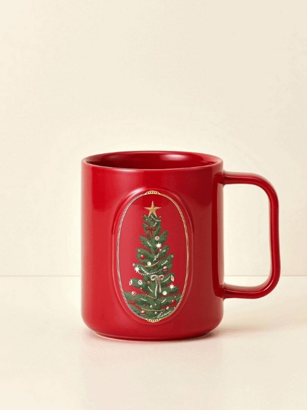 

Starbucks Red Emboss Christmas Tree 140Z Ceramic Cups and Mugs set 414 ml